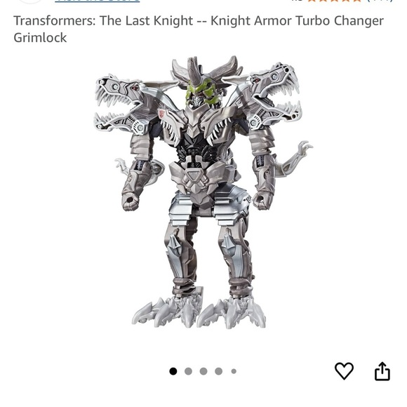 Transformer Knight Armor Turbo Changer Grimlock - Picture 1 of 8